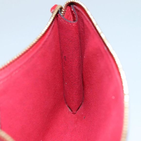 Louis Vuitton Pochette Accessoire Red Leather Clutch Bag (Pre-Owned) - Picture 13 of 16